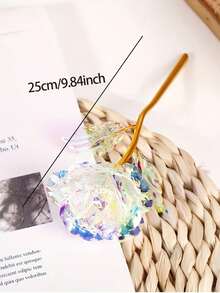 12Pcs/6Pcs/1Pc Artificial Flower, Rose Artificial Flower, PVC Artificial Flower With Stem, White Plastic Flower Faux Flower, Romantic Holographic Flower Decor Home Decoration And Party, Home Decoration, Wedding Gift, Birthday Gift, Anniversary Gift, Artificial Flower Arrangement - Multicolor - View 8