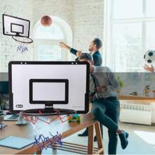 Aro De Baloncesto Canasta Tablero Basquetbol Colgable 39 Cm - Blanco - Ver 6