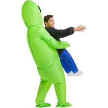 Alien Costume, Inflatable Blow Up Alien Costumes Adult, Halloween Costumes  Costume,Party,Prank Fun Toys, Inflatable Doll Costumes,Costume,Christmas Party Supplies, Essential For Gatherings, Fun Toys