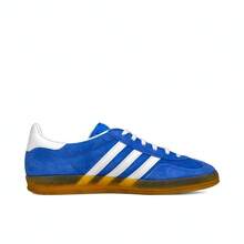 Adidas Originals 男女通用 Gazelle 室内休闲运动鞋，低帮 HQ8717 - 寶藍色 - 查看 2