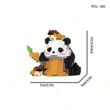 1 Set Cartoon Innovative Micro Panda Building Blocks Toy Set, Suitable For Teens And Adults, Educational DIY Gift, Collectible Figurine, Holiday Gift - Multicolor - View 7