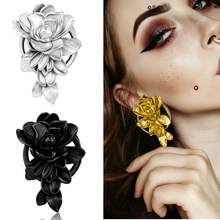 2 件情人节花朵耳塞 316 不锈钢耳洞拉伸器穿孔女士身体首饰优雅情人节 - 花朵 - 查看 13