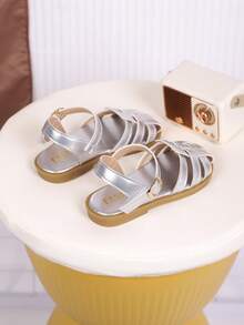 1 Pair Children Tassel PU Casual Fashion Sandals, Suitable For Summer - Silver - View 6