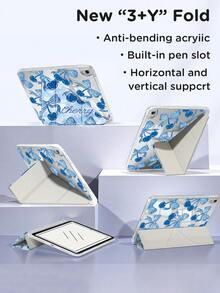 玫瑰蝴蝶结樱桃双面亚克力水晶保护壳,兼容 iPad 10 代、iPad 10.2/iPad Mini 6/iPad Mini 7/9.7、Galaxy Tab A8 8.7、3+Y 可折叠防弯折设计,兼容 Kindle Paperwhite 12 代(2024 年款),硅胶加固边角,自动唤醒/睡眠功能,节日送礼佳品 - 彩色 - 查看 7