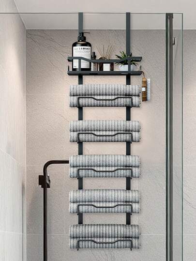Bathroom Towel Rack, Wall-Mounted Multi-Layer Towel Rack, Suitable For Storing Bathroom Towels And Bath Towels.