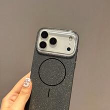 Luxury Bling Glitter Magnetic Wireless Charge Phone Case Compatible With IPhone 17ProMax 17Pro 17Air 17 16 15 14 13 12 Pro Max 11 Cute Jelly Shockproof IMD Cover - Pink - View 4