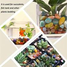 30-250g Assorted Polished Bohemian Natural Stones And Crystals - Vibrant Gemstones, Suitable For Home Decor, Fish Tanks, Succulent Glass Containers, Garden And Planter Decorations, Landscaping | Boho Style | Decorative Pebbles