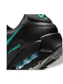 Nike Air Max 90 Moto 系列男士运动鞋 透气吸汗 轻便速干 纯黑色/绿色 户外运动 IF0670-002 - 黑色/綠色 - 查看 7