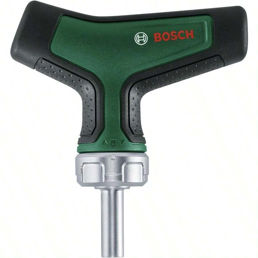 Bosch Bit Ratchet Screwdriver T-Handle High-Torque Ratchet; 36 Teeth; Max Torque 46 Nm; Magnetic Bit Holder; 1/4-Inch; Ergonomic T-Handle Softgrip - Green - View 1