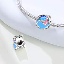 CYCUFF 1件镀银海洋生物吊坠，包含海豚、鲸鱼和海星图案，适合DIY手链、项链等饰品制作，是生日或女士礼物的绝佳选择。 - 彩色 - 查看 8