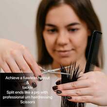 OPY High Quality Stainless Steel Scissors | Professional Haircutting Shears | Multi-Purpose Scissors | Suitable For Salon, Women, Men, Pets - Multicolor - View 4