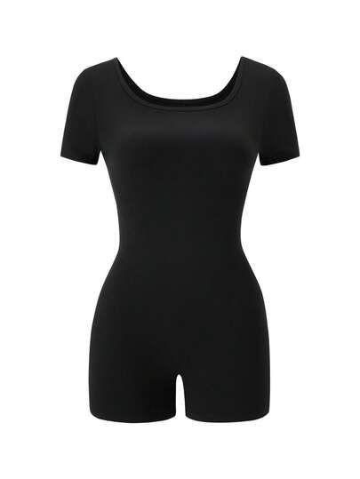 AiTyi Plus Size Women's Jumpsuit, Casual Slimming Shapewear Comfortable Sexy Outdoor, Suitable For Graduation, Back To School, All Season Versatile Romper