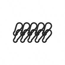 10 PCS Black Carabiner Clip Spring Snap Hook, 1.57 Inch Heavy Duty Carabiners Clips, Small Keychain Mountaineering Outdoor Camping, Hiking Travel, Swing Set, Hammock And Fishing - 最初的 - 查看 1
