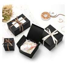 Mcfleet Black Gift Boxes With Lids 4x4x4 Inches 25 Pack Groomsmen Proposal Cardboard Craft Gift Box For Christmas, Wedding, Graduation, Holiday, Birthday Presents Packaging - Nhiều màu 343 - Xem 5