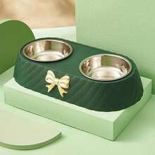 Pet Bowl Stainless Steel Dog Drinking And Food Bowl With Anti Slip Base, Suitable For Cats And Dogs - Army Green - View 2
