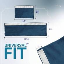 - Juego de 4 fundas para manijas de puerta de refrigerador, mantiene tus electrodomsticos limpios de manchas, goteos, manchas de alimentos, aceite, protector de decoracin para nevera, - Protección completa + Azul - Ver 5