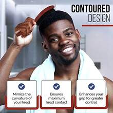 Men's 360 Wave Brush Set With Three Handles For Achieving Perfect 360 Waves Hairstyle Includes Soft Medium And Hard Brushes For Versatile Styling And Daily Maintenance Ideal Grooming Gift Set For Men Who Value Precision And Style In Their Haircare Routine - 黑色 - 查看 4