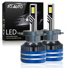 TOAUTO 2PCS H7 LED Canbus 6500K H11 H1 H3 H4 30000LM 100W HB3 9005 HB4 9006 HIR2 9012 LED Car Headlight Bulb Auto Light - White - View 12