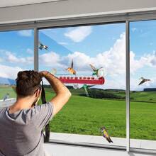 Alimentador de colibríes para ventana, alimentador de colibríes con ventosa para ventana con 0 puertos de alimentación y perchas a prueba de hormigas, tubo transparente para ver de cerca los pájaros en la ventana, fácil de llenar y limpiar, 28996539 - Multicolor - Ver 6