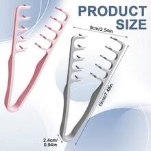 2pcs Textured Hair Brush, New Upgraded Volumizing Wide-Tooth Styling Comb, Fluffy Textured Root Volumizing Brush, Hair Volume Boosting Tool, Bangs Seam Styling Tool (Pink) - Multicolor - View 4