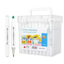 Marcadores de pintura acrílica multicolor, adecuados para la pintura de niños, resistentes al agua y de secado rápido, ideales para el grafiti de estudiantes, pintura de piedras, madera, cerámica, tela, lienzo, huevos de Pascua, sets de calabazas, manualidades DIY y garabatos de jardín de infantes - Multicolor - Ver 21