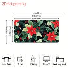 One Piece Of 2D Flat Printed Mouse Pad Featuring A Non-Slip Rubber Base, Ideal For Gamers And Office Use, Sturdy Keyboard Accessory Offered In Various Sizes SBDSTPD0311, Christma Computer Desk Mat, Christmas Mouse Pad For Pc, Christmas Desk/Mat, Strawberry Thief Mouse Mat Long, Purple Mouse, Mousepad, Mouse Mat, Gaming - 70x30公分(27.5x11.8吋) - 查看 2