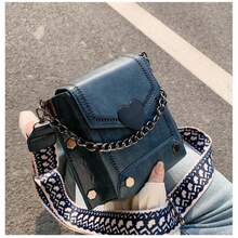 Women's Crossbody Bag With Keychain And Cell Phone Holder - Navy Blue - View 5