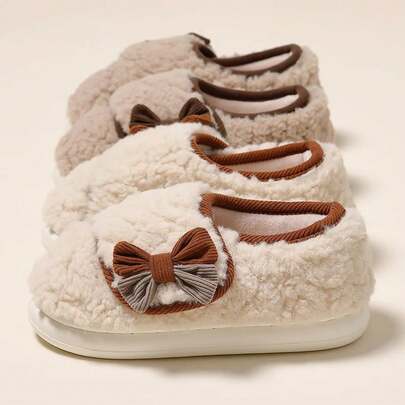 Zapatos posparto, nuevo estilo de invierno, tacón con bolsillo, zapatos de algodón, pantuflas de lana y algodón antideslizantes y cálidas para mujeres