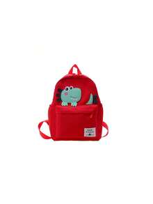 Cute Cartoon Dinosaur Backpack, Multi-Pocket Schoolbag For Teenagers - A - View 9