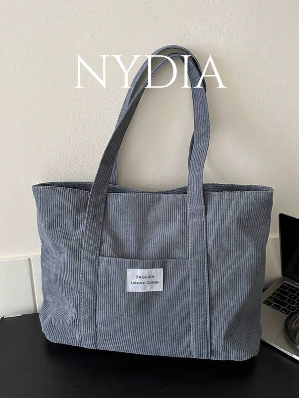 Lightweight,Business Casual Solid Color Minimalist Tote Bag For Teen Girls Women College Students,Rookies & White-Collar Workers Perfect For Office,College,Work,Business,Commute,Outdoors,Travel,Outings,School Bag,Large Capacity,Portable,For Teen Girls Women College Students,Perfect For Office,College,Middle School,High School,Work,Business,Commute,Office, Fashionable Tote Bag With Zipper, Literary School Bag & Book Bag For Women Or Students, Perfect For Books, Shopping, Back To School And More, School Supplies, School Handbag, School Tote Bag, School Bookbag, Back To School Bags, Foldable, Classic Casual, Suitable For Teen Girls Women College Students, Perfect For Back To School, First Day Of School, Middle School, High School, Tote Bags For School,College Essentials