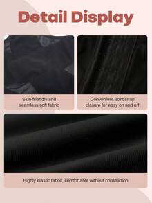 larrycard Women's Black Shaping Tank Top Style Compression Bra, Suitable For Post-Breast Augmentation Surgery Wear - Black - View 3