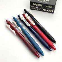 Pack Of 5 Vintage Colorful Gel Pens 0.5mm Classic Colors Writing Pen Painting Marking Pressed Colored Pencil