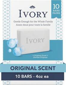 Ivory Original 10-Count: Barras de Tamaño de Baño (4 Oz), 38.8 Onzas por Ivory - 1 - Ver 2