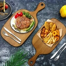 红木带柄砧板，方形餐盘，牛排盘，奶酪面包托盘，水果板，寿司板，日式面包披萨托盘，茶具及茶盘，小型带柄砧板，自助餐及派对食品托盘，节日礼品 - 查看 5