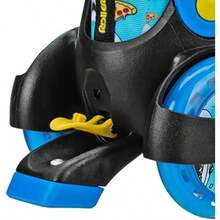 Fun Roll Beginner Roller Skates by Roller Derby, Adjustable Sizing, Skates for Kids, Boys, Girls(Tiburón de pizza Medium (11-2)) - Multicolor - Ver 8