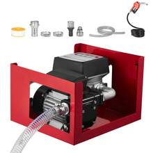 Fuel Transfer Pump 110V, 16 GPM 60 L/Min, AC Electric Oil Transfer Pump For NKerosene Biodiesel, With Meter, Auto Fuel Nozzle & 2 Hoses, 45 Ft/13.7 M Lift, For Vehicles, Construction Sites - 60L/min Flow Meter Set - View 8