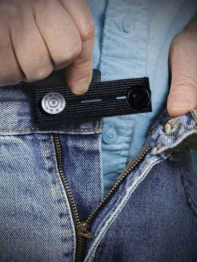 2pcs Waistband Extender, Elastic Adjustable Pants Extension, Maternity Pants Stretch Button