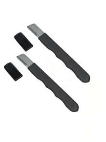 1个便携式磨刀器 - 不锈钢材质，非常适合户外和厨房磨刀