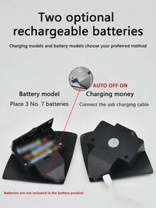 LED Stingray Motion Sensor Light, Unique Appearance Sensor Activated Lighting, Suitable For Bedroom, Living Room, Stairway, Closet, Bathroom, Entryway, Battery Or USB Rechargeable Motion Sensor Wall Lamp