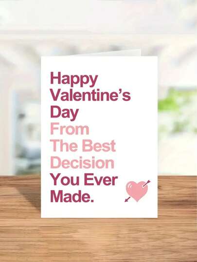 Funny Valentine's Day Cards For Your Husband Or Boyfriend, Best Decision You Ever Made, Ironic Valentine's Day Cards, Small Business Supplies, Thank You Cards, Birthday Gifts, Unusual Items
