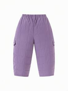 mini bala Young Girl Padded Cargo Pants Soft Warm Loose Fit Winter 2025