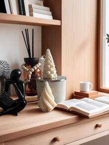 1 pezzo Candela natalizia, candela aromaterapica geometrica fatta a mano, molto adatta per la decorazione della stanza, la decorazione del centro del tavolo da pranzo, feste, matrimoni e regali per la festa della mamma, decorazioni natalizie, decorazioni per la casa, decorazioni per compleanni, decorazioni natalizie, regali di Natale