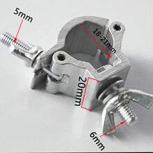 Abrazadera de Truss para Luces de Escenario, Aleación de Aluminio, Ganchos para Luces DJ, Accesorios para LED PAR, Cabeza Móvil, Haz, Spot - D - Ver 6