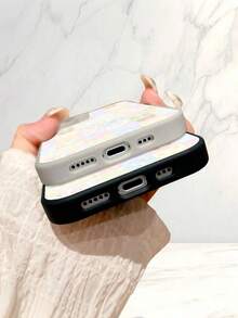 Cute Plaid Pattern Pattern Magnetic Clear Phone Case For IPhone 17 16 15 14 13 12 11 Air Pro Max Plus,For Samsung Galaxy S25 S24 S23 S22 FE Ultra, Acrylic+TPU Cover Creative Shockproof Fundas Para Cover De Y2K Matching, Men Android Cases Women Girls, Black Blue White Pink - 粉色 - 查看 5