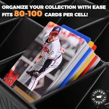 32 Pack Stackable Card Sorting Tray With 15 Compartments Ideal For Organizing Trading Cards Raw Cards Sleeved Cards And Toploaders Includes Label Dividers For Efficient Storage And Easy Access In Gaming Collecting And Tournament Use - Black - View 6
