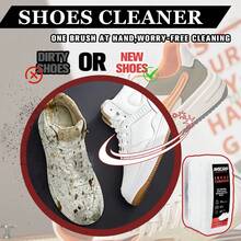 二合一白色鞋油 | 泡沫+内置刷头，免冲洗速效清洁剂，适用于皮革、网布、帆布、中底和外底，运动鞋/跑鞋/篮球鞋/休闲鞋，健身包和汽车脚垫，60秒快速提亮，120毫升旅行装