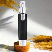 1 pieza Recortador de vellos nasales eléctrico portátil unisex Afeitadora de vello nasal y de orejas para hombres - Recortadora de vello nasal eléctrica con USB para mujeres - Pinza nasal depiladora indolora para cejas y rostro, Regalo para el Día del Padre Recortador eléctrico portátil para vello nasal y auditivo. Recortador facial profesional sin dolor para cejas, sin cable, unisex. Recortador eléctrico de vellos nasales, apto para vellos de la nariz y orejas, afeitadora de vellos nasales para mujeres y hombres, dispositivo de depilación indolora para cejas y rostro. - Negro - Ver 3