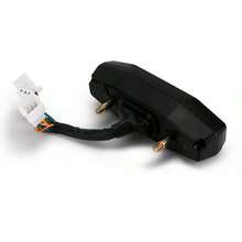 通用液晶数字摩托车速度表里程表转速表燃油表转向灯指示器，适用于摩托车配件 - 黑色 - 查看 6