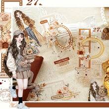 1 Set de Pegatinas de Encaje Romántico para Niñas - Adecuado para Scrapbooking, Diarios de Balas, Tarjetas y Manualidades DIY, Decoraciones de Diario, Pegatinas Transparentes para Scrapbooking, Manualidades, Decoraciones de Marco, Adornos de Scrapbooking de Detalles Finos, Amantes de la Papelería, Entusiastas de la Planificación