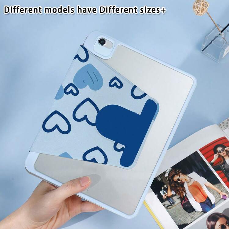 360° Rotating PU Leather Pad Protective Case, Suitable For Pad Mini6/7, Pad 11 2025, Pad Air 11/13 2025 M3, Pad Air (M2) 11/13 Inch, Pad Air 4/5/6 10.9inch, Pad Pro 11 Inch, Pad Pro 12.9 Inch, Pad 10.2 Inch, Pad 9th/10th Generation And Various Models, High-Definition UV Printed Pattern, Anti-Drop, Anti-Scratch, Elegant Design, With Capacitive Pen Slot, Suitable For Business, Work, Travel, Leisure, Parties, And A Great Gift Choice For Kids - Multicolor - View 3